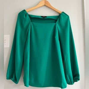 J crew 365 Square neck balloon sleeve blouse